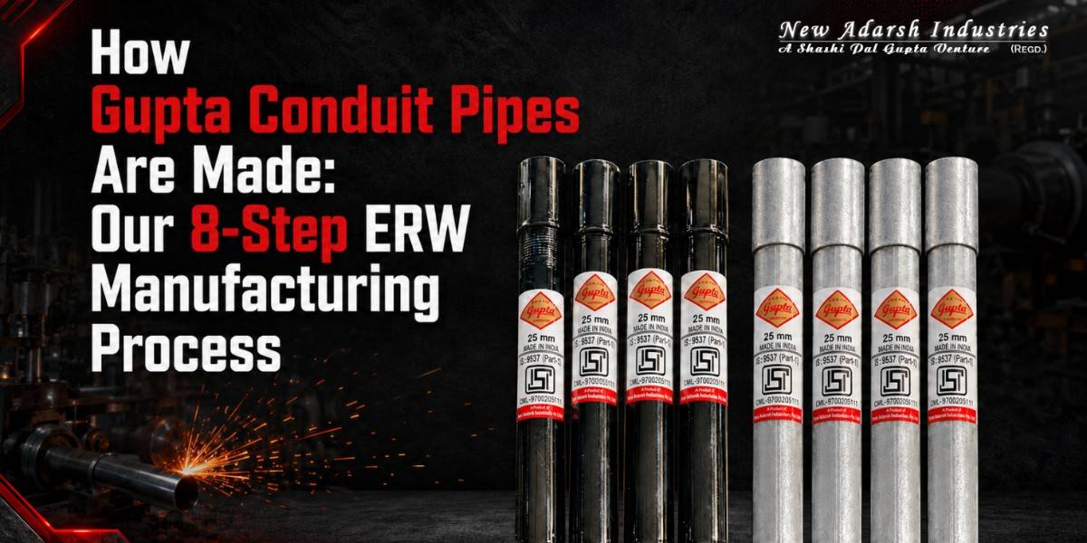 How Gupta Conduit Pipes Are Made: Our 8-Step ERW Manufacturing Process